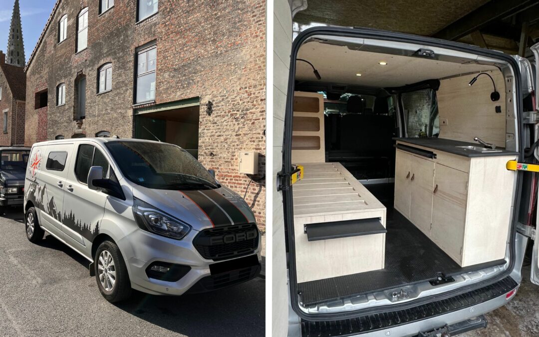 Van aménagé Ford Transit Custom de Laurence et Rémi