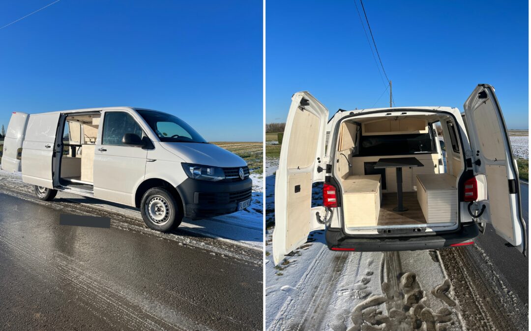 Van aménagé Volkswagen T6 de Gwendoline & Noémie